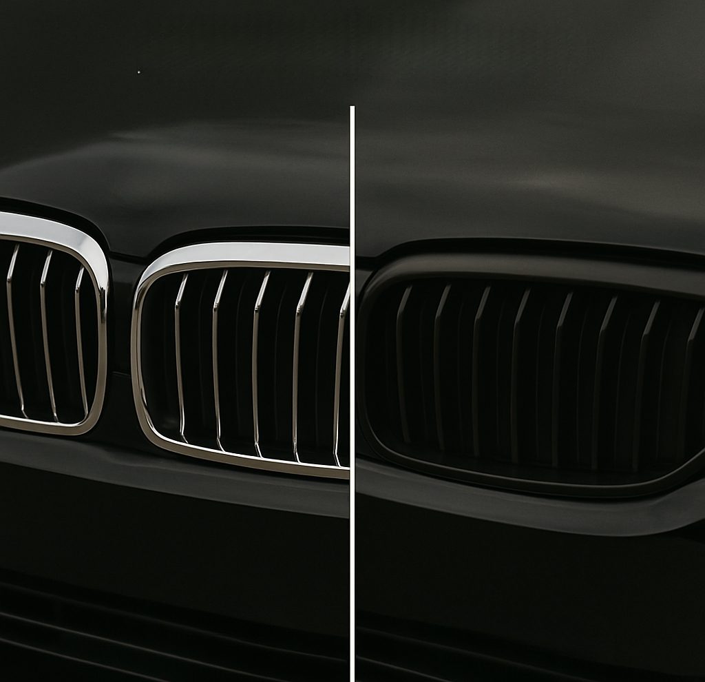 Dechroming – usuwanie chromowanych elementów karoserii – Zabrze