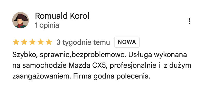 Opinia klienta